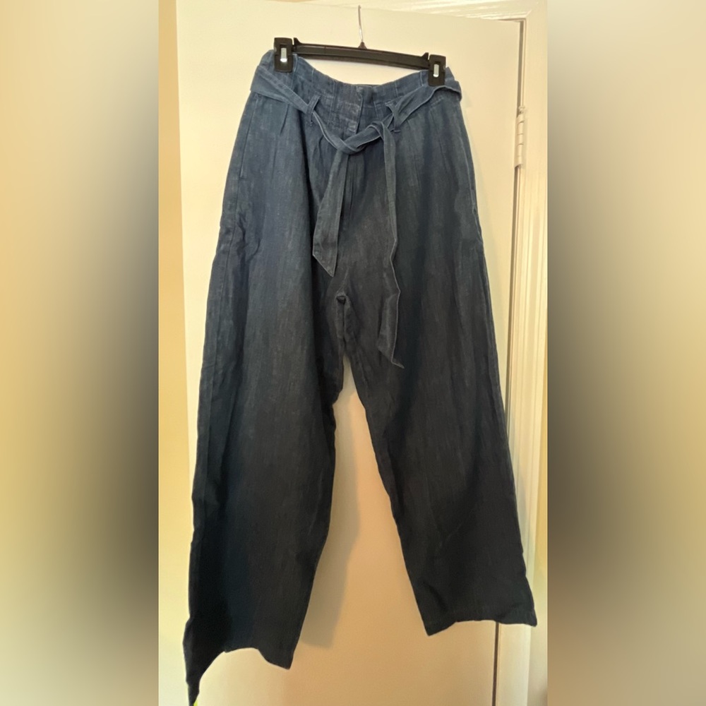 NWT J. Crew Chambray Paper Bag Pant